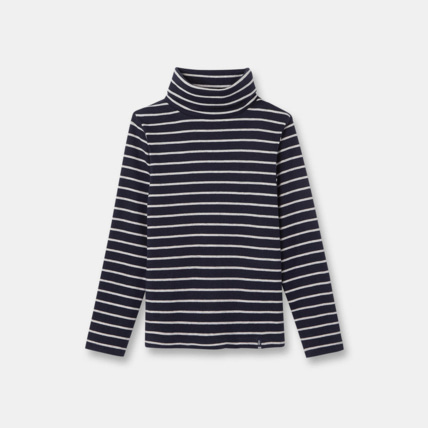 Avis T-shirt col roulé rayé bleu garçon OKAIDI 1