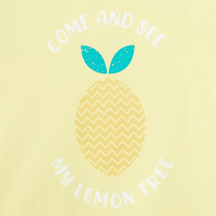 Avis Débardeur à dos nageur "Come and see my lemon tree" jaune fille OKAIDI 3