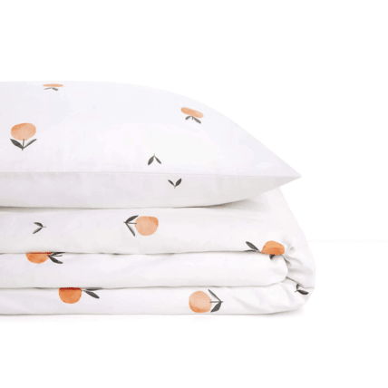 Avis Housse de couette en satin de coton - Mandarines Mon Lit Cabane 2