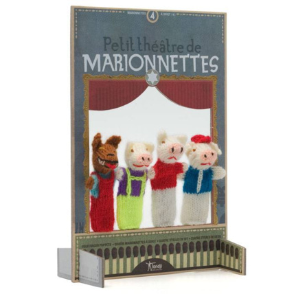 Avis Théâtre et marionnettes laine 3 petits cochons Londji 1