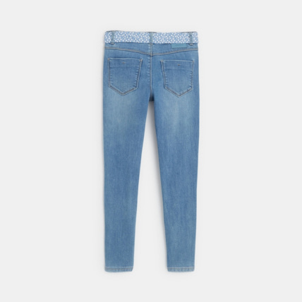 Avis Jean skinny ceinturé bleu fille OKAIDI 3