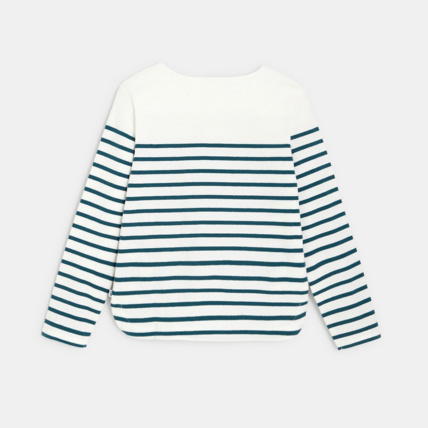 Avis T-shirt marinière à personnaliser d'un cœur vert fille OKAIDI 4