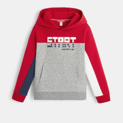 Avis Sweat capuche colorblocks gris garçon OKAIDI 2