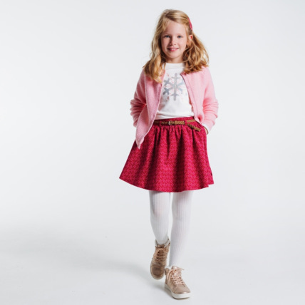 Avis T-shirt coton bio sequins et broderies flocon blanc fille OKAIDI 1