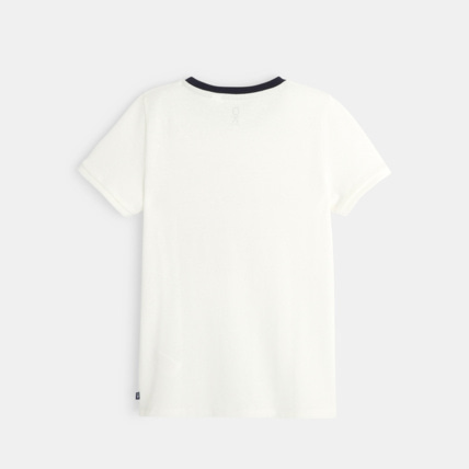 Avis T-shirt maille piquée à motif blanc garçon OKAIDI 3