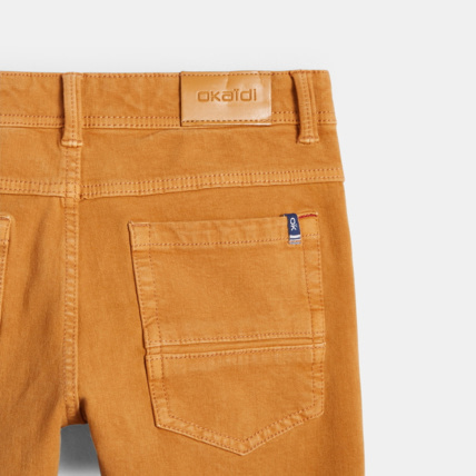 Avis Pantalon slim bi-strech marron garçon OKAIDI 4
