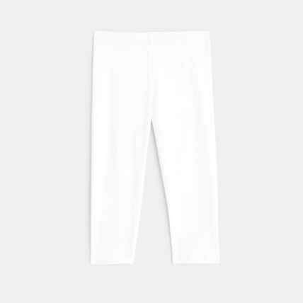 Avis Legging court en jersey blanc fille OKAIDI 2