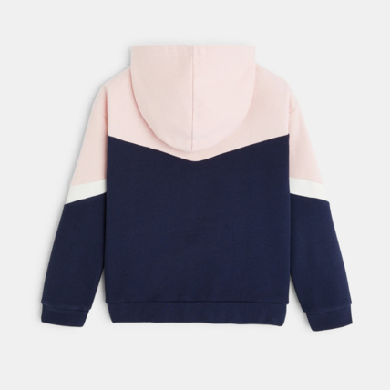 Avis Sweat-shirt colorblock à capuche bleu fille OKAIDI 3