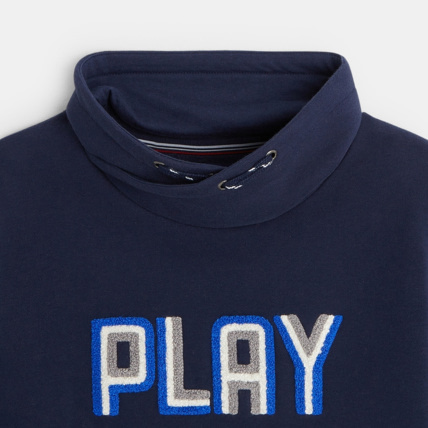 Avis Sweat-shirt à col twisté bleu garçon OKAIDI 2