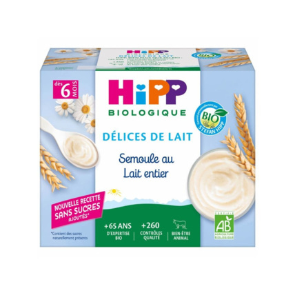 Avis Semoule au lait entier HIPP 1