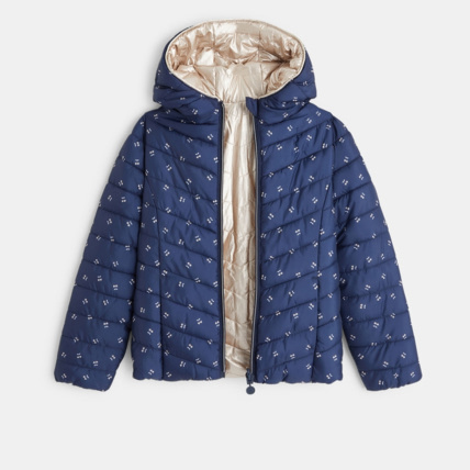 Doudoune legere reversible bleue fille OKAIDI Comparateur Avis Prix