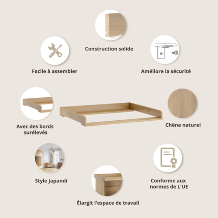 Avis Plan à langer pour commode Japandi Petite Amélie 3
