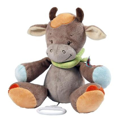 Avis Peluche musicale vache little garden NATTOU 1