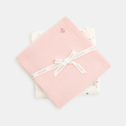 Avis Langes en gaze de coton fleuri et uni (lot de 2) OBAÏBI 1