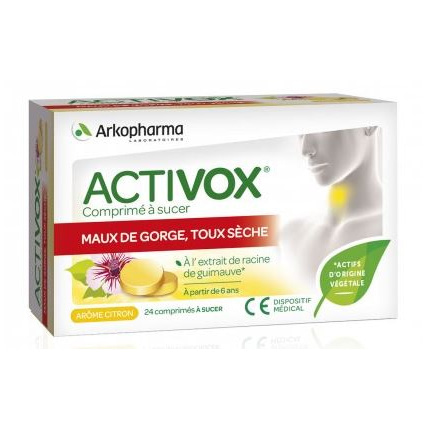 Avis Boite de 24 comprimés à sucer citron Activox ARKOPHARMA 1