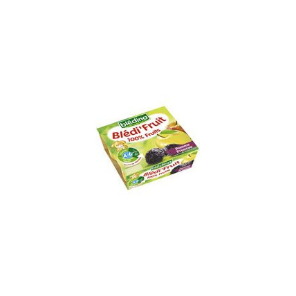 Avis BLEDI FRUIT 100% FRUITS Pomme pruneau 4 x 100 g dès 4-6 mois Blédina 1