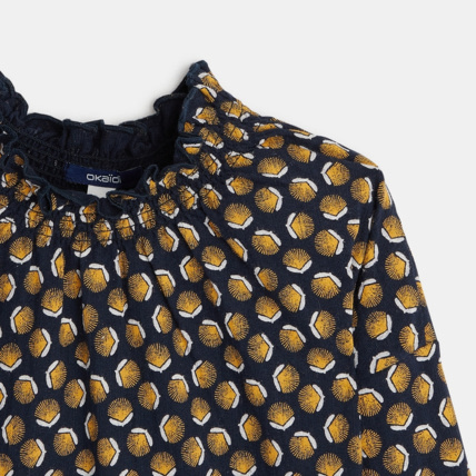 Avis T-shirt imprimé manches longues bleu fille OKAIDI 3