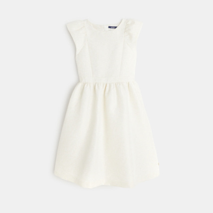 Avis Robe chic à motifs irisés blanche fille OKAIDI 1