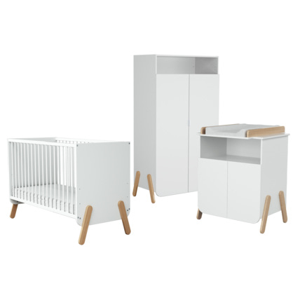 Avis Chambre bébé lit, commode à langer et armoire AT4 4