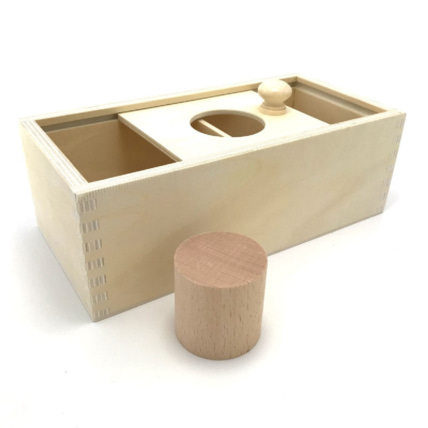 Avis Boite avec couvercle coulissant et cylindre ambiance montessori 1