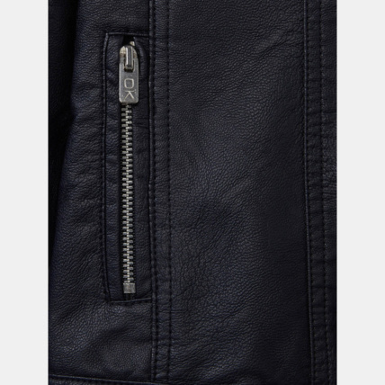 Avis Blouson en faux cuir bleu fille OKAIDI 4