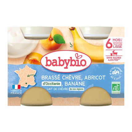 Avis Brassé chèvre abricot banane Babybio 1