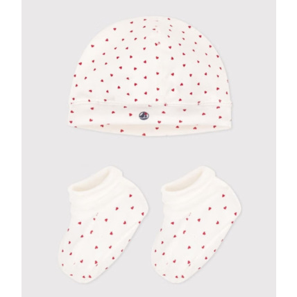 Avis Lot de bonnet et chaussons coeur bébé variante 1 Petit Bateau 1