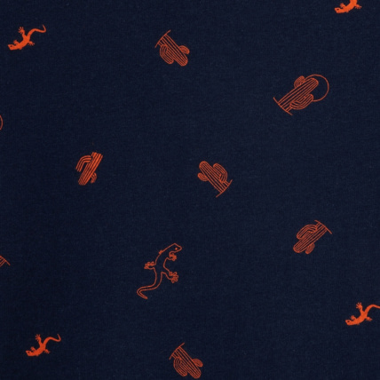 Avis T-shirt imprimé de petits motifs cactus bleu garçon OKAIDI 3