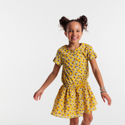Avis Robe boutonnée jaune fille OKAIDI 1