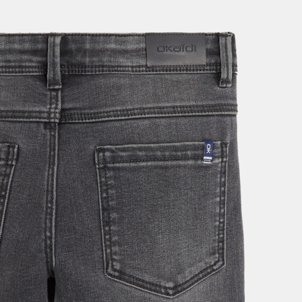 Avis Jean slim ultra-résistant gris garçon OKAIDI 4