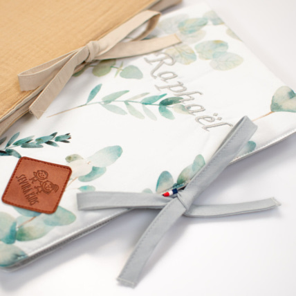 Avis Protège carnet de santé bébé en coton, Eucalyptus Sevira Kids 7
