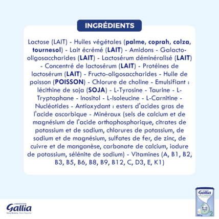 Avis Lait Galliagest 2 Laboratoire Gallia 7