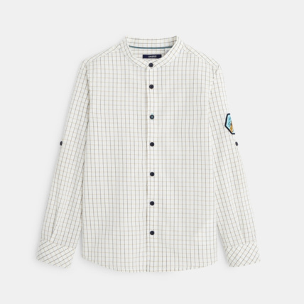 Avis Chemise à petits carreaux jaune garçon OKAIDI 1