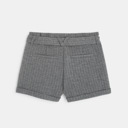 Avis Short ceinturé effet chevron pailleté gris fille OKAIDI 4