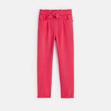 Avis Pantalon en toile douce rose fille OKAIDI 2