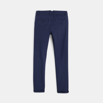 Avis Pantalon chino slim bleu garçon OKAIDI 3