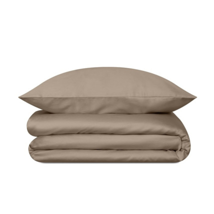 Avis Housse de couette en satin de coton - Taupe Mon Lit Cabane 1