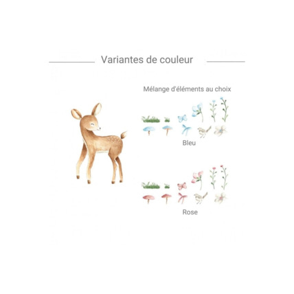 Avis Stickers Bambi et fleurs Mon Lit Cabane 4