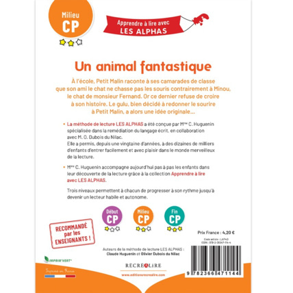 Avis Livre Un animal fantastique - Apprendre à lire avec Les Alphas ÉDITIONS RÉCRÉALIRE 5