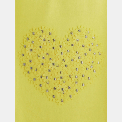 Avis T-shirt à motifs 3D jaune fille OKAIDI 3
