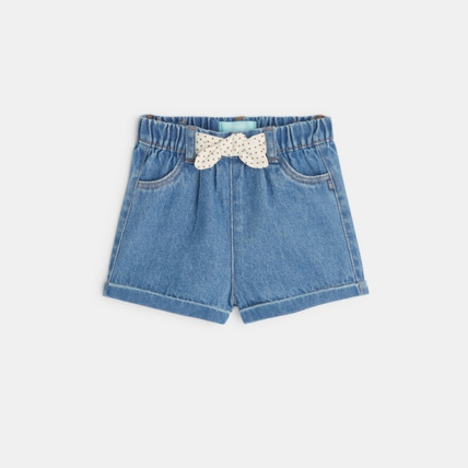 Avis Short en denim nœud fantaisie OBAÏBI 1