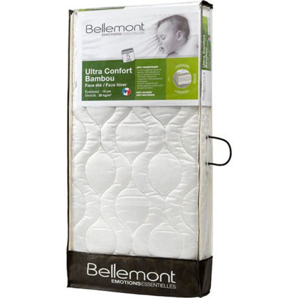 Avis Matelas bébé bambou climatisé 60 x 120 cm BELLEMONT 1