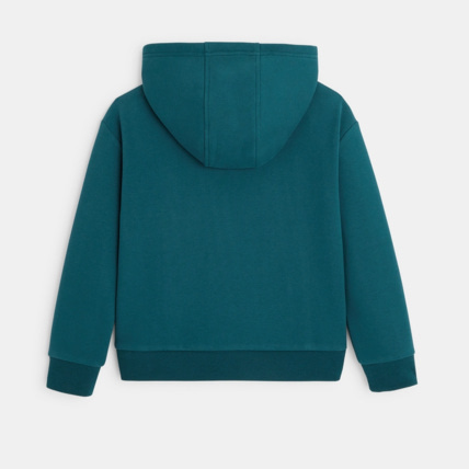 Avis Sweat-shirt à capuche motif bouclettes vert garçon OKAIDI 4