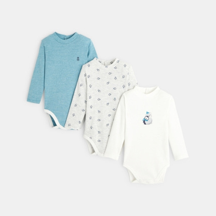 Avis Body pingouins petit col montant (lot de 3) OBAÏBI 1
