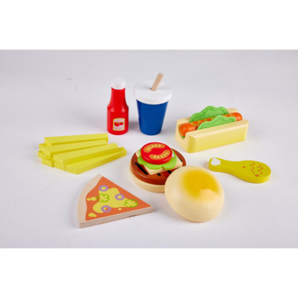 Avis Jouet bois Set Fast food en bois CARREFOUR WOODEN 1