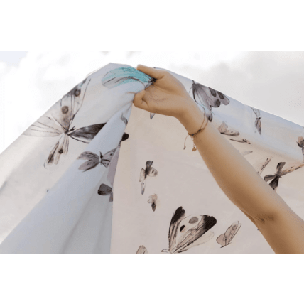 Avis Housse de couette en satin de coton - Papillons Mon Lit Cabane 4