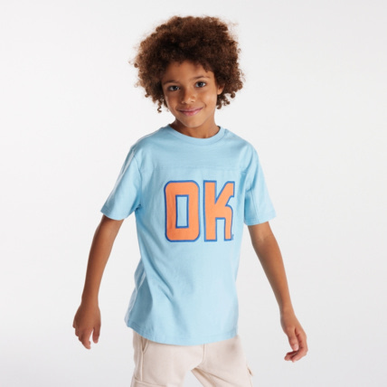 Avis T-shirt motif brodé bleu garçon OKAIDI 1
