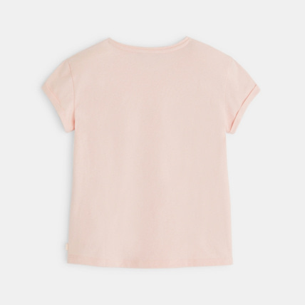 Avis T-shirt manches courtes à message CHERIE CHERRY rose fille OKAIDI 4