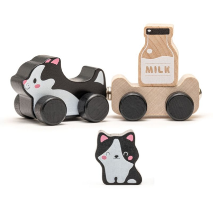Avis Jouet à Pousser Chat et Chaton Malins Cubika 1