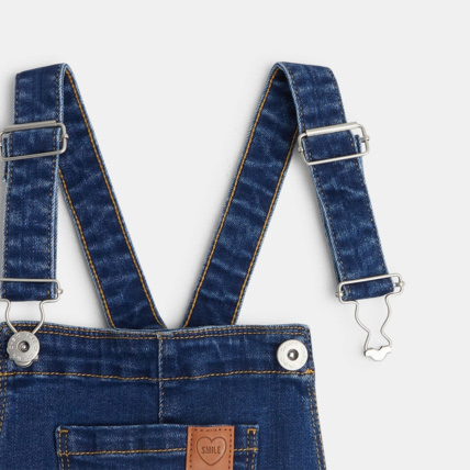 Avis Salopette en jean flare bleue fille OKAIDI 4